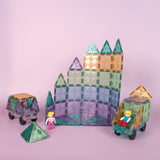 Magnetic Play Tiles - Prism Glitter (110 Parts)