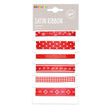 Playbox Satin Ribbon Mix - Red (6x1m)
