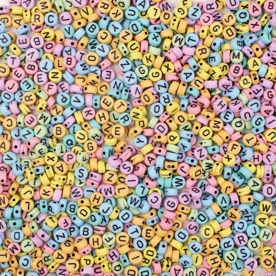 Alphabet Beads - Pastel