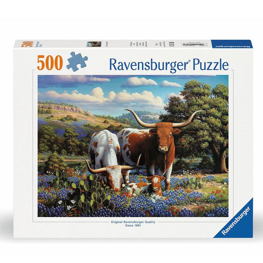 500 Pieces Jigsaw Puzzle - Longhorns