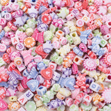 Beads & String Set - Letter Mix Pastel (350 Pieces)
