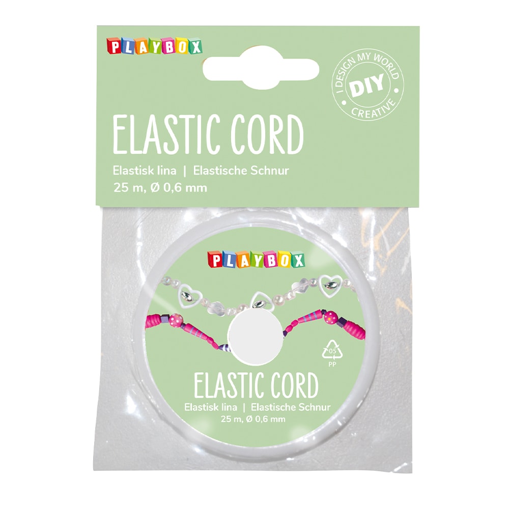 Playbox Elastic Cord 25m - Transparent