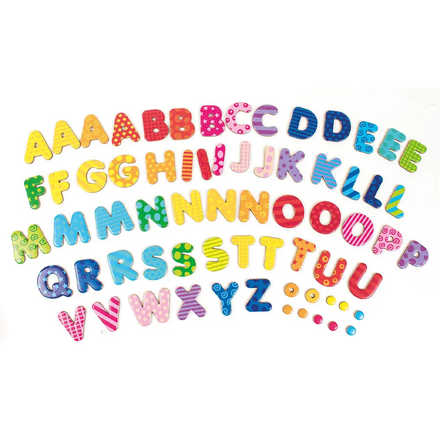 Playbox Magnetic Letters With Patterns (60 Pieces)