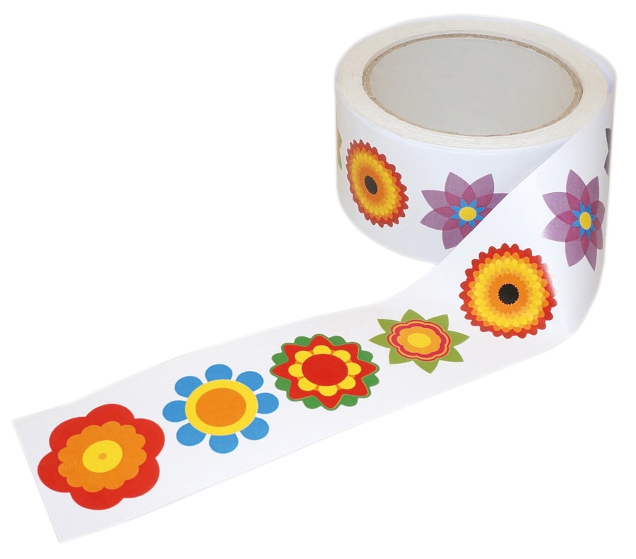 Playbox Stickers on Roll - Flowers
