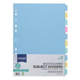 Concept 150gsm Subject Dividers - 10 Part