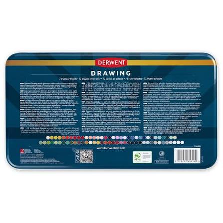 Derwent Drawing Pencils (Tin of 72)