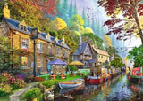 1000 Piece Jigsaw Puzzle - Down the Lane No.6 Canal Side Lane