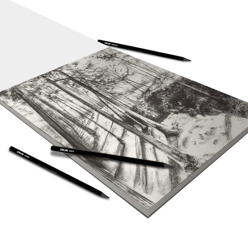 Zieler A4 Charcoal Drawing Pad (30 Sheets)