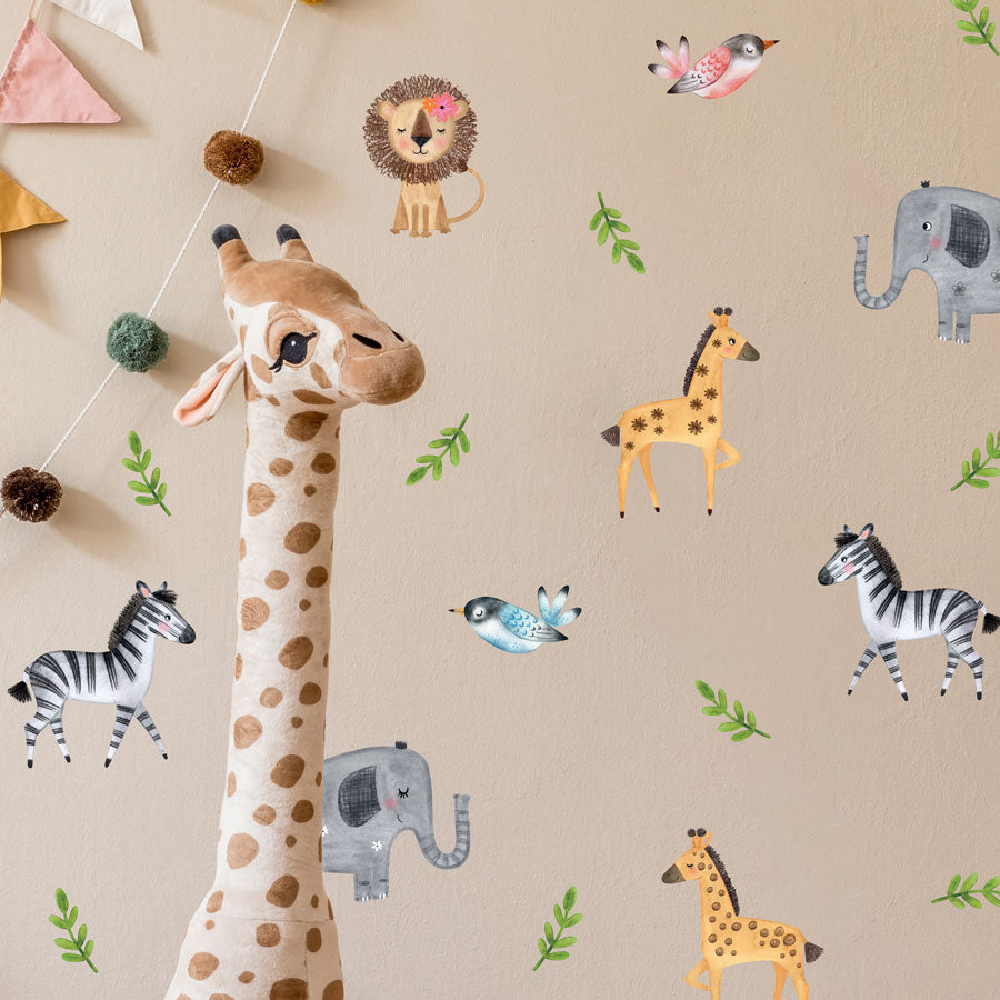 Wall Sticker Pack - Safari Friends