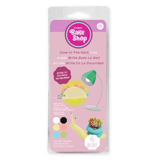 Sculpey Bake Shop Glow in the Dark Multi-pack 6 Pack