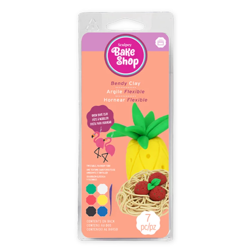 Sculpey Bake Shop Bendy Multipack 7 Pieces
