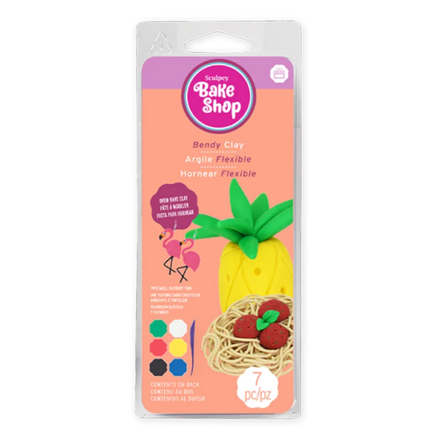 Sculpey Bake Shop Bendy Multipack 7 Pieces