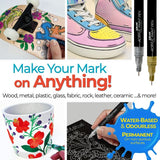 Zieler Extra Fine Acrylic Paint Pens - Gold and Silver (2 Pack)