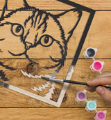 Splat Planet Wood Art Kit - Cat
