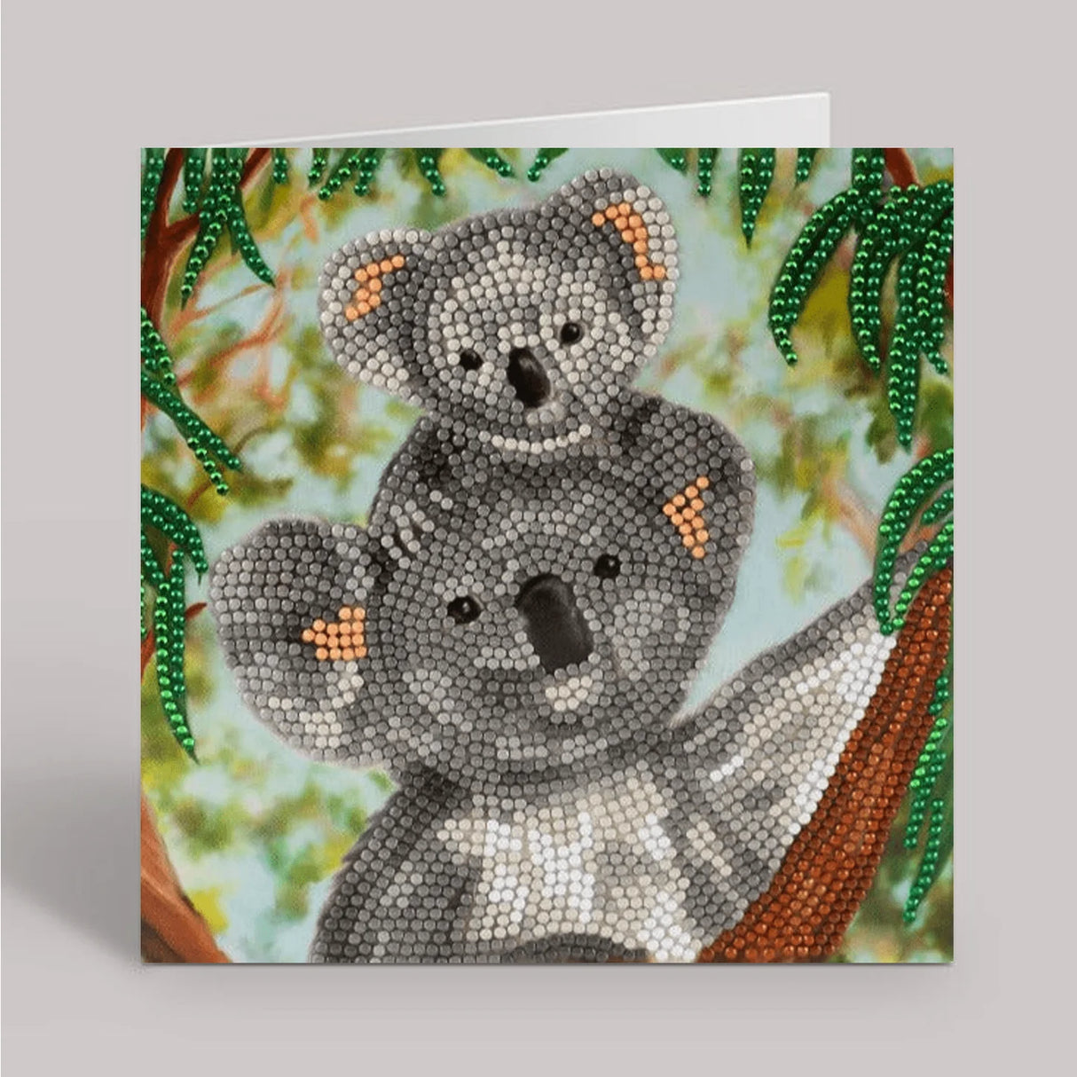 Crystal Art Card Kit - Koala Cuddles