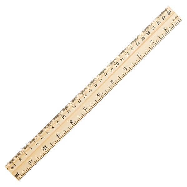 Wooden Ruler 30cm