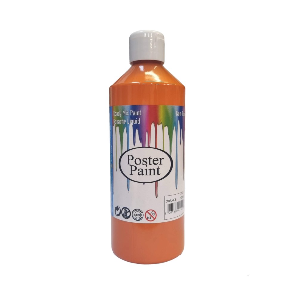 Poster Paint 500Ml Orange Ev
