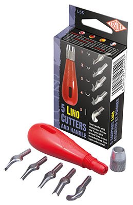 Lino Handle And 5 Cutters