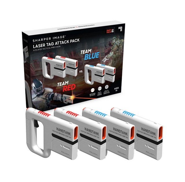 Sharper Image Toy Laser Tag Handtank Attack Pack of 4