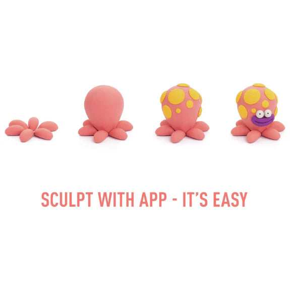 Hey Clay - Ocean: Shark, Octopus, Stingray (6 Can Set)