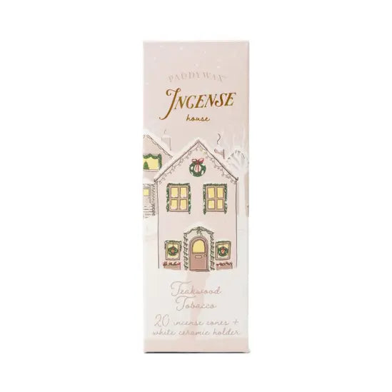 Paddywax Ceramic Incense Holders White House - Teakwood Tobacco