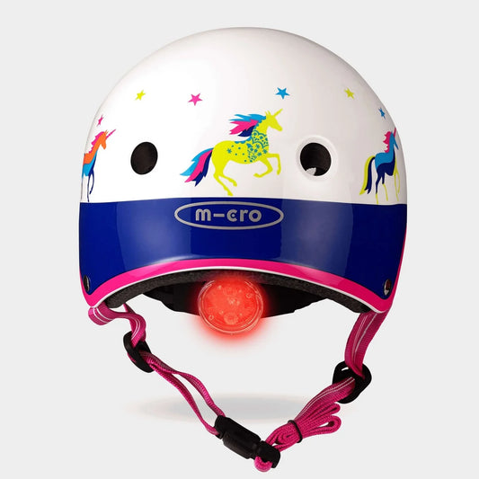 Micro Scooters Deluxe Premium Patterned Helmet: Unicorn