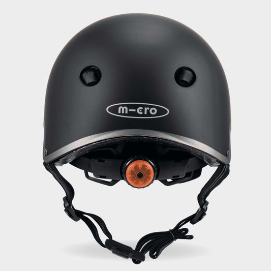 Micro Children's Deluxe Helmet: Black (Medium 55-58cm)
