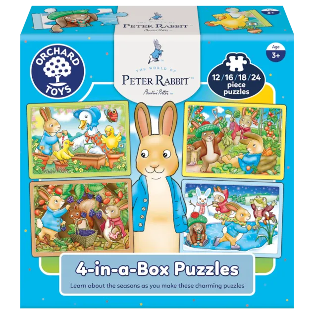Orchard Toys Peter Rabbit 4 In A Box Puzzles