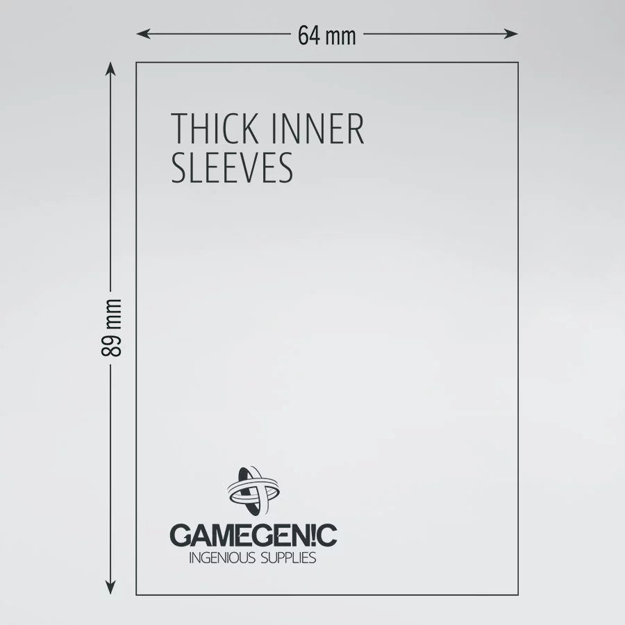 Gamegenic Thick Card Inner Sleeves (50 Pack)