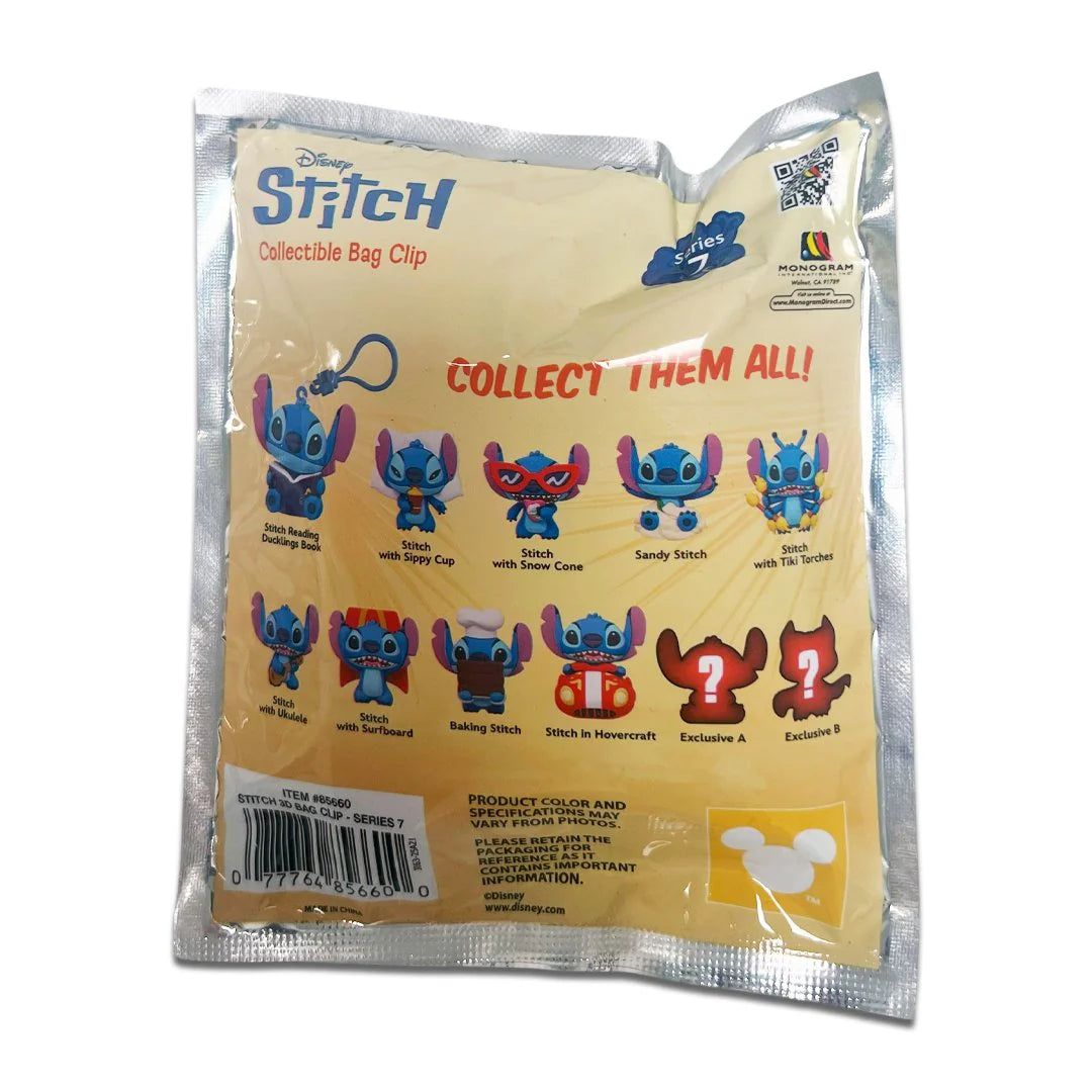 Disneys Stitch Series 7 Bag Clips Blind Bags
