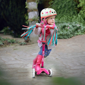 Mini Micro Deluxe Scooter Light up Wheels: Pink