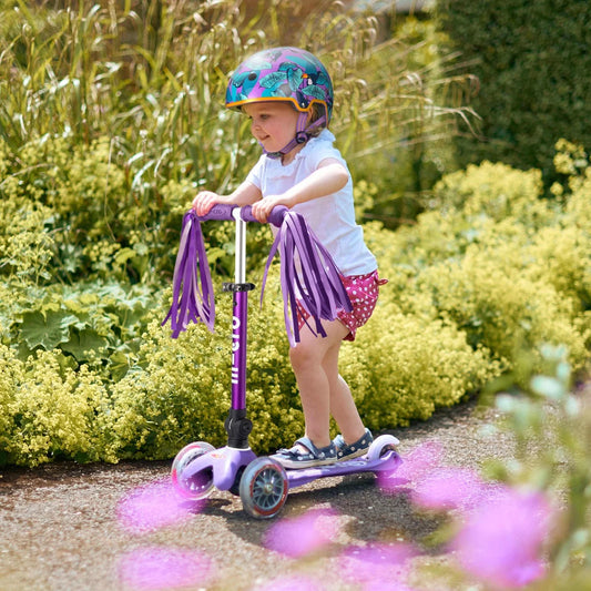 Mini Micro Scooter Foldable Deluxe: Purple