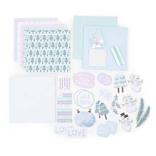 Card Making Kit - Winter Wonderland - 10pk