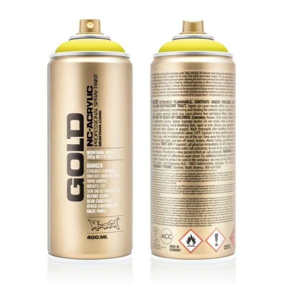 Montana GOLD Spray Paint 400ml - Brimstone (G1110)