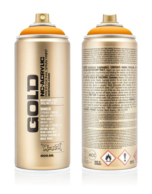Montana GOLD Spray Paint 400ml - Golden Yellow (G1240)