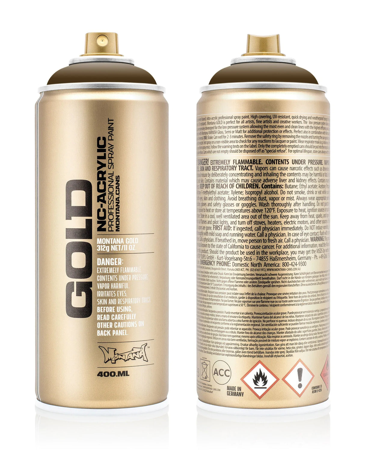 Montana GOLD Spray Paint 400ml - Mushroom (G1260)