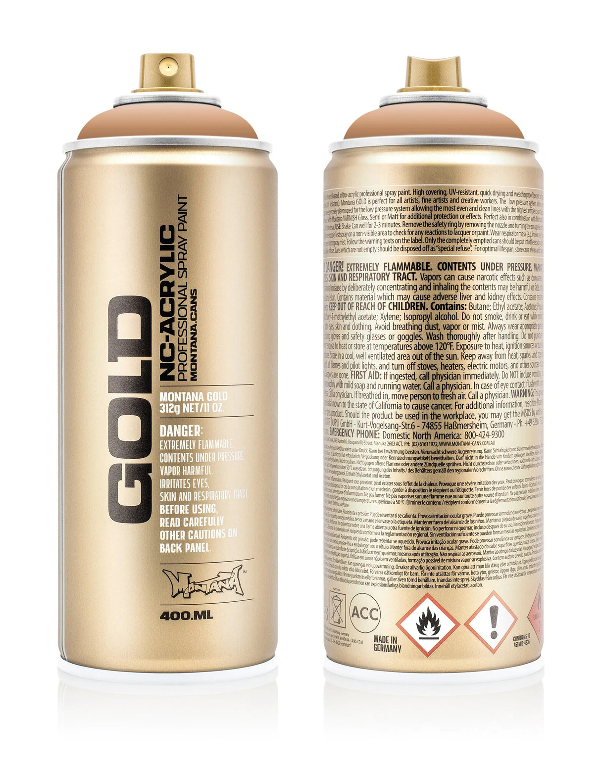 Montana GOLD Spray Paint 400ml - Toffee (G1440)