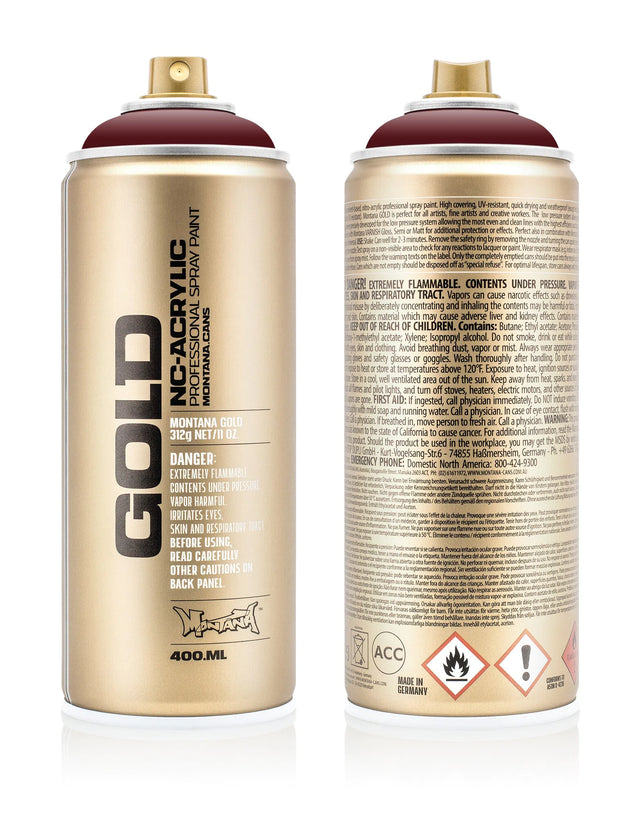 Montana GOLD Spray Paint 400ml - Purple Red (G3070)