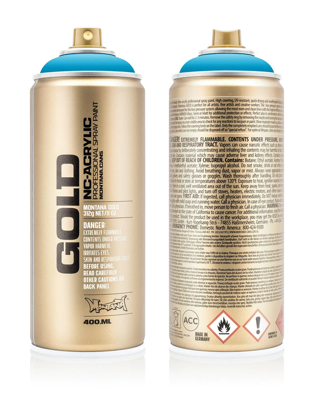 Montana GOLD Spray Paint 400ml - Light Blue (G5040)