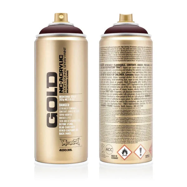 Montana GOLD Spray Paint 400ml - Wine Red (G8115)