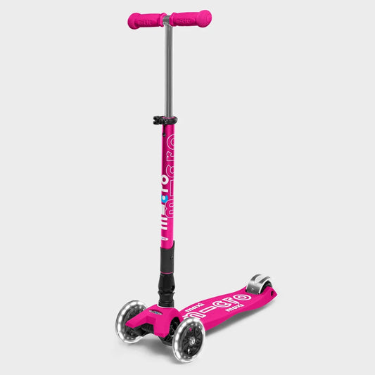 Maxi Micro Scooter Foldable LED: Pink