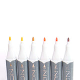 Nova Designer Dual Tip Alcohol Markers - Orange/Yellow (6 Pack)