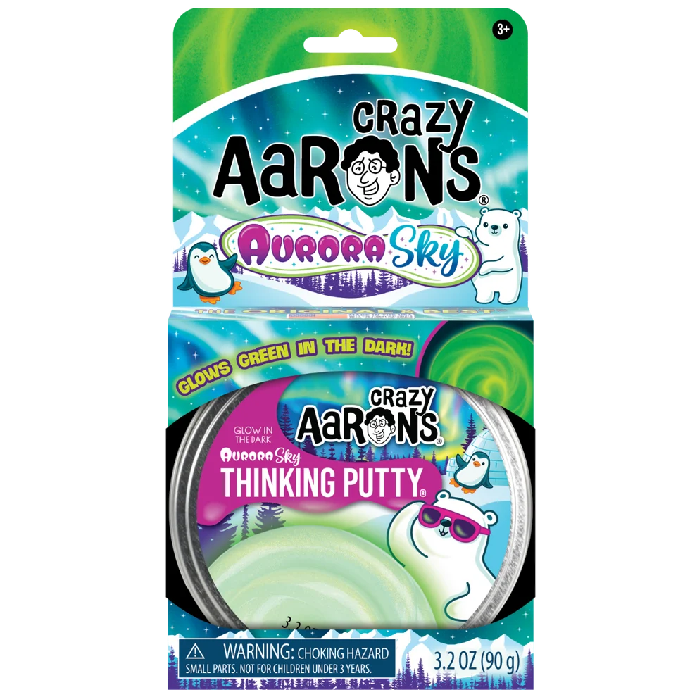 Crazy Aaron's Thinking Putty 3.5" - Aurora Sky