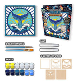 Splat Planet Wood Art Kit - Whale