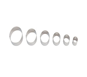 Sculpey Tools Graduated Cutters: Oval 6 Pack