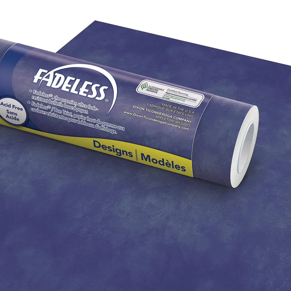 Fadeless Roll Colour Wash Navy 1218mm x 3.6m