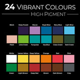 Zieler Artist Watercolour Pencils - Gift Tin Set (24 Pencils)