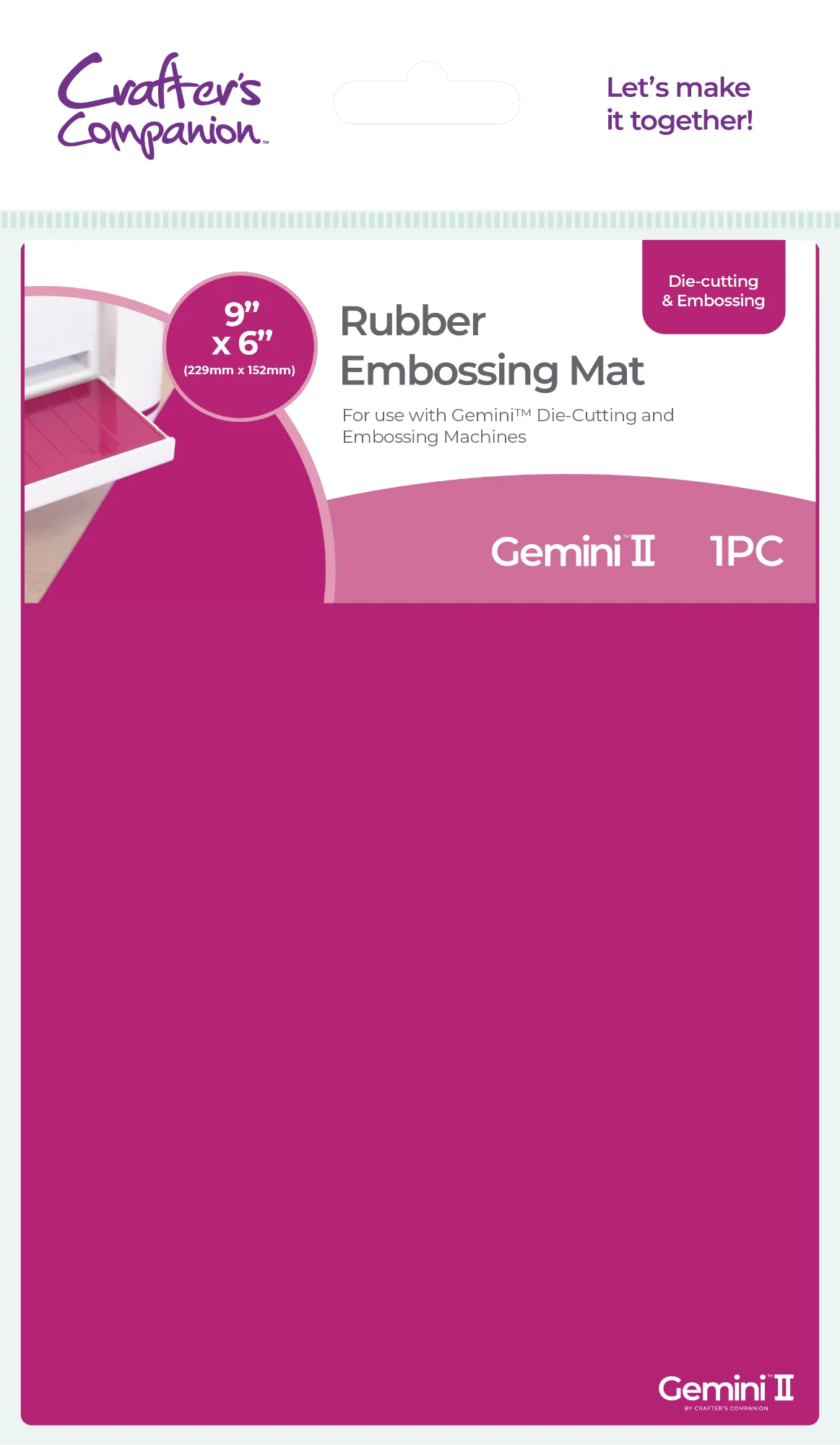 Gemini II Accessories - 9x6 Rubber Embossing Mat