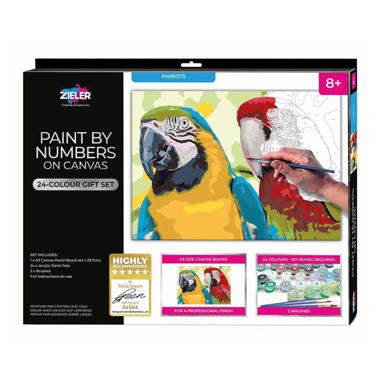 Paint By Numbers - Parrots