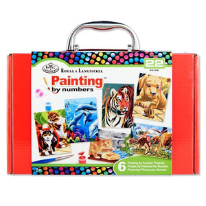 22 Piece Painting By Numbers Box Set - Red Case
